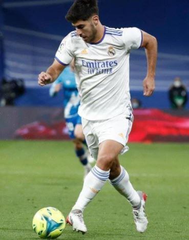 Marco Asensio during his match 